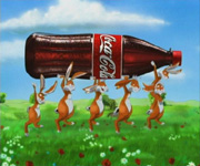 Coca Cola Osterhasen